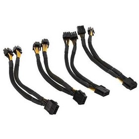 Resim Fastbuy 8 Pin Anahtarlı 4+4 Pin Eps 12v Güç Adaptörü, 4 İşlemci İçin Ana Kart Ayırıcısı, Atx Cpu Anahtarlı 