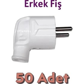 Resim Orel L Tipi Topraklı Erkek Fiş 50 Adet 