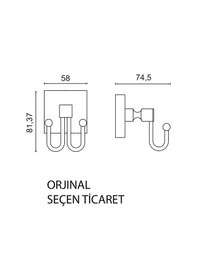 Resim Çelik Banyo Paslanmaz Pirinç Kumru Bornozluk Havlu Askısı Altın Gold Gold 