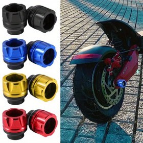 Resim 2 adet Evrensel CNC Alüminyum Alaşımlı Darbe Koruma Kupası, Motosiklet/Scooter Ön Çatal için Şok Emici - Modifikasyon Aksesuarı 