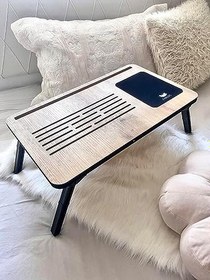 Resim Axolotl Foldaway Telefon ve Tablet Bölmeli Katlanır Ayaklı Laptop Sehpası Notebook Bilgisayar Çalışma Masası 