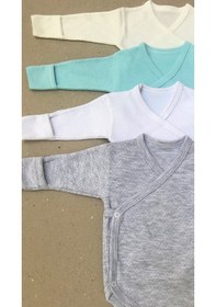 Resim Özdemirli Bebe Özdemirlitekstil Bebelino Çıtçıtlı Badi Kruvaze (4 Lü Paket) (456578429) Çok Renkli 