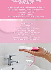 Resim Valfast Erken Gebelik Testi Üç Adet (3) 