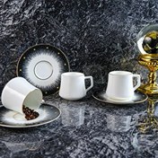 Resim Evaliza Diamond Double 6 Kişilik Kahve Fincan Takımı 130 ML 