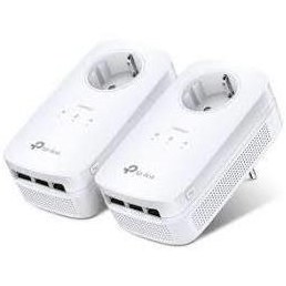 Resim Tp-Link TL-PA8030PKIT 1200 Mbps 3 Portlu Priz Soketli Powerline Adaptör 