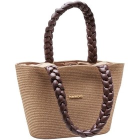 Resim Havaianas Boho Bej Kadın Plaj Çantası-15308 