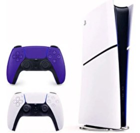Resim SONY Playstation 5 Slim Digital 825 GB + 2. Mor Dualsense En Yeni Versiyon CFI-2116 Ithalatçı Garantili 