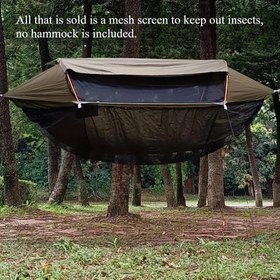 Resim Hammock, Açık Kamp Taşınabilir Ağı, Hammock Çadırı Çıkarılabilir Sivrisinek Ağı Koruma Ağı, Seyahat Hamak Aksesuarları 