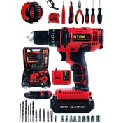 Resim Staxx Power STN242 58V Turbo Şarj Entegrasyonlu Çift Akülü Darbeli Matkap 