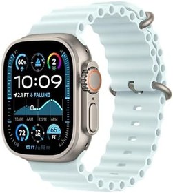 Resim Apple Watch Band - Ocean Band - 49 mm - Kristal Mavi - XL 