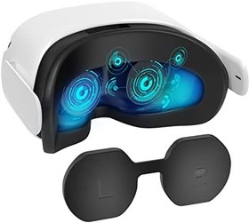 Resim Qoosea PS VR2 için Silikon Lens Kapağı Toz Geçirmez Çizilmez Yıkanabilir Lens Koruyucu Kapak Aksesuarları Playstation VR2 ile Uyumlu 