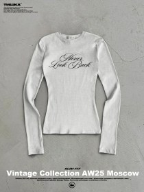 Resim Tishka Vintaj Baskılı Tayt, Dar Kesimli Uzun Kollu Üst 444228928 Beyaz 