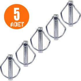 Resim Badem10 Traktör Pimi Yaylı Pim Galvanizli Çelik 6 Mm-5 Adet 