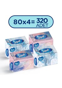 Resim Selpak El ve Yüz Havlusu Kutulu 4 x 80'li 