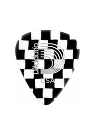 Resim Planet Waves 1ccb4-10 Selüloit Pena Checkerboard Medium 10'lu Paket Damalı Desen - Dengeli - Ska Tarzı 