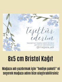Resim Quun Mağazanıza Özel Teşekkür Kartı 100 adet 