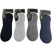 Resim 4'LÜ DİKİŞSİZ BAMBU SNEAKER ERKEK ÇORABI - KARIŞIK Lacivert 