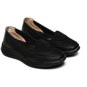 Resim Bestello Bağcıksız Poli Taban Comfort 018-f218-24k Kadın Ayakkabı Siyah 