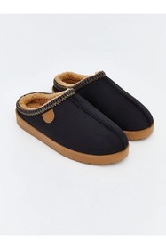 Resim LC Waikiki Siyah İçi Tüylü Erkek Ev Terliği 