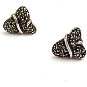 Resim Markazit Taş Detaylı Gümüş Küpe 