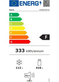 Resim Bosch KDN56XWF1N 522 LT No-Frost Çift Kapılı Buzdolabı 