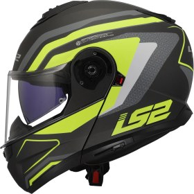 Resim Ls2 Strobe 2 Phantom Neon Sarı Motosiklet Kaskı 