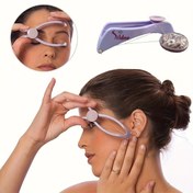 Resim 1 adet Kadınlar için Epilatör Mini Yüz Tüyü Temizleyici Yaylı İplik Yüz Tüyü Temizleyici Yanaklar Kaş DIY Makyaj için 