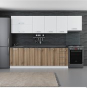 Resim Minar 295 Cm Mutfak Dolabı Beyaz Dore 295-D7 Beyaz 