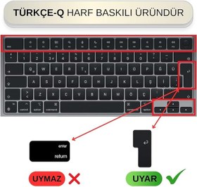 Resim McStorey MacBook Türkçe Q Klavye Koruyucu Mavi Pembe M1-M5 | Air 13.6 A2681 A3113 A3240 A3449 | Pro 14 A2442 A3426 A3434 | Pro 16 A2485 A3429 | Neo 13 | Ultra İnce Silikon Keyboard Cover Touch ID 