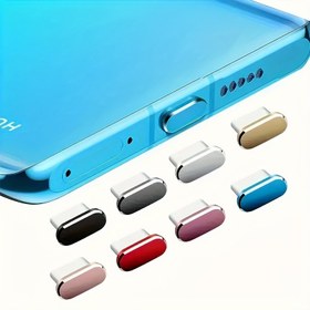 Resim 1 Adet Type-C Toz Tıkacı, Şarj Portu Kapak Plakası, Çoğu Telefon ve Elektronik Cihazlar için Evrensel Uyumlu, Silikon Kapağı, Çoklu Renk Seçenekleri 