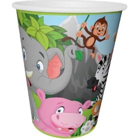 Resim Safari Karton Bardak 8 Adet 