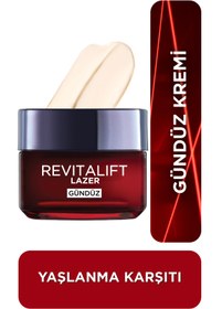 Resim L'Oreal Paris Revitalift Lazer Yoğun Yaşlanma Karşıtı Nemlendirici Gündüz & Gece Yüz Bakım Kremi 50ml 2'li Set 