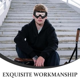 Resim Hemobllo 2 Adet Retro Motocross Goggles Windproof Motorcycle Glasses For Men Women Helmet-compatible Atv Riding Protective Eyewear With Adjustable Strap 