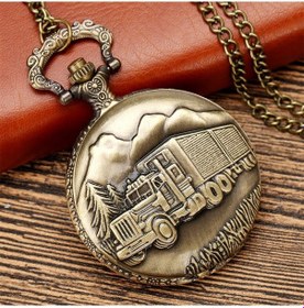Resim Kişiye Özel Truck Görünümlü Büyük Boy Köstekli Saat Kolye 