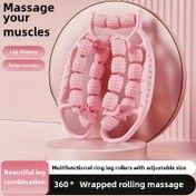 Resim Fitness Rulosu, Pembe İnce Bacaklı Rulos, Masaj Tekerleği, Fitness Rahatlatıcı Rulos, Baldır Rulosu Kelepçe, Sarma Çoklu Tekerlekli Masaj Aleti, Elektrik Gerektirmez, Tüm Vücut Parçaları İçin Uygun, 99.79 KG'a Kadar 