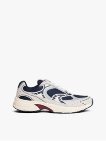 Resim Tommy Hilfiger Erkek Yüksek Rahat Taban Nefes Alabilen File Detaylı Lacivert-Beyaz Sneaker EM0EM01622-0GZ 
