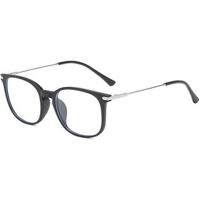 Resim Neevoyu Stainless Steel Tr90 Güneş Gözlüğü Anti-mavi Işık Uv400 Korumalı Retro Tarz Hafif Kullandım Saçma Siyah Gümüş Siyah - Gümüş 
