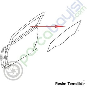 Resim Ön Kapı Camı Sağ Orjinal | 824211W010 