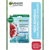 Resim Garnier Nem Bombası Canlandırıcı Kağıt Maske 