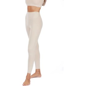 Resim Nui Yoga Diya - Bej Organik Pamuklu Yüksek Bel Uzun Tayt 