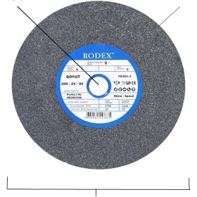 Resim Rodex Taşlama Bıçak Bileme Taşı Taş Motoru 200X25X20 mm 60 Kum 