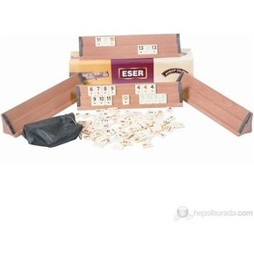 Resim Eser Ahşap Okey - Takımı 