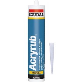 Resim Soudal Acryrub Silikonize Mastik 500 gr 