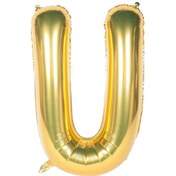 Resim Folyo U Harfi Balon 100 Cm Gold Altın Büyük Boy 40inc Folyo Balon 