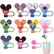 Resim Mickey Minnie 1-5-10 adet Pipet Setleri, Stanley Kupaları için PVC, Yeniden Kullanılabilir Karikatür Pipet Dağıtıcısı Dekorasyon - Sevimli ve Dayanıklı, Arkadaşlar için İdeal Hediye 