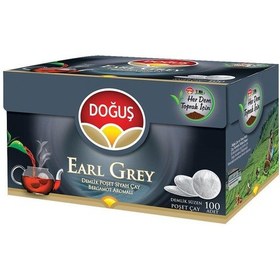 Resim Doğuş Earl Grey Bergamot Aromalı Siyah Süzen Demlik Poşet Çay 100 x 3.2 G 