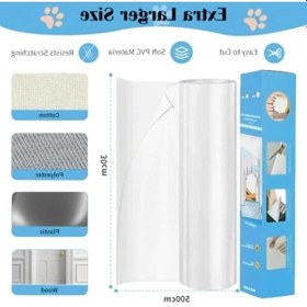 Resim Kedi Tırmalama Folyosu, Şeffaf Kendinden Yapışkanlı, 30 Cm X 5 M Koruma 