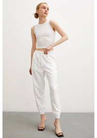 Resim Never More Likralı Eşofman Altı Beyaz 