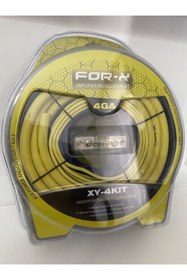 Resim For-X X-BASS Xb-4kit Profesyonel Pirinç Kaplamalı Turuncu Kablo Seti 