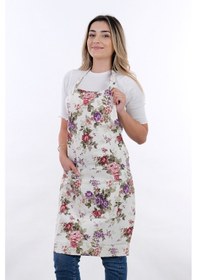 Resim Sweet Ayar Askılı Mutfak Önlüğü Mor Gül 